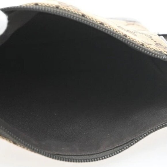 GUCCI Logo GG Pattern Crossbody Shoulder Bag Canvas Leather Brown Italy 35KC160 - Picture 11 of 16